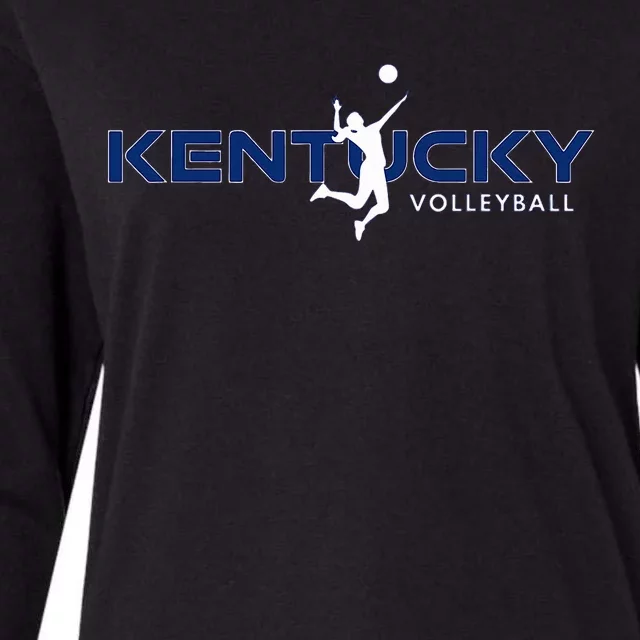 Bluegrass State Sports Fan Kentucky Volleyball Womens Cotton Relaxed Long Sleeve T-Shirt