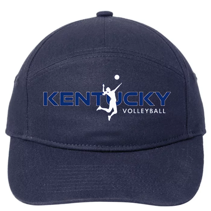 Bluegrass State Sports Fan Kentucky Volleyball 7-Panel Snapback Hat