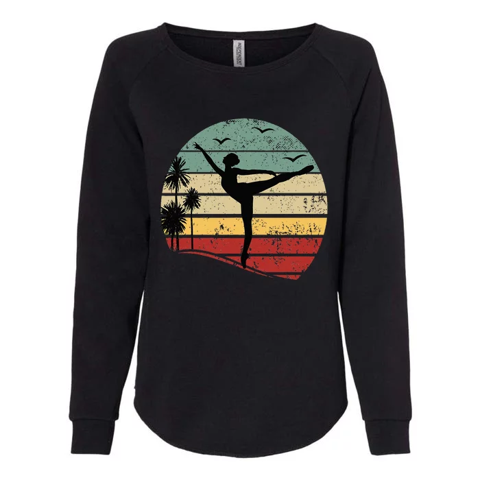 Ballet Silhouette Sunset Ballet Girl Ballet Ballerina Womens California Wash Sweatshirt