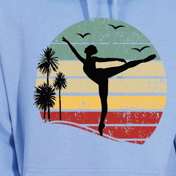 Ballet Silhouette Sunset Ballet Girl Ballet Ballerina Unisex Surf Hoodie