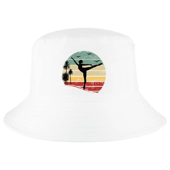 Ballet Silhouette Sunset Ballet Girl Ballet Ballerina Cool Comfort Performance Bucket Hat