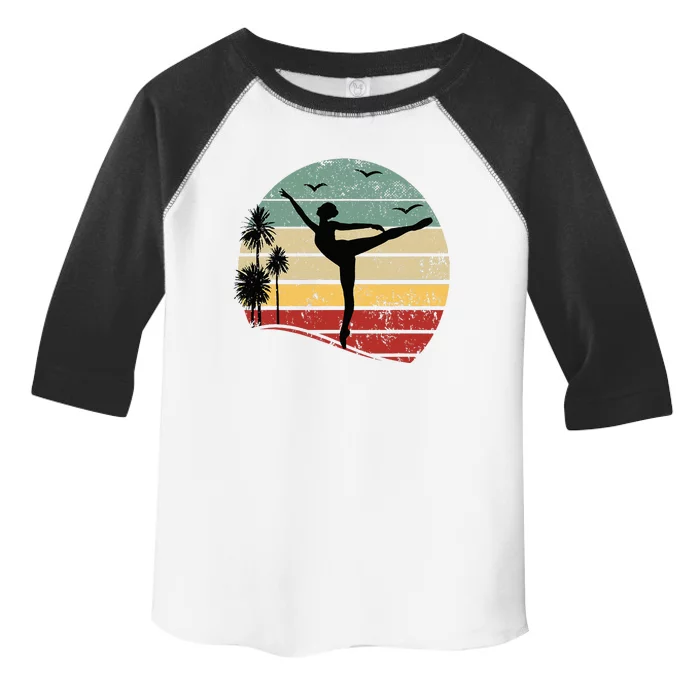 Ballet Silhouette Sunset Ballet Girl Ballet Ballerina Toddler Fine Jersey T-Shirt