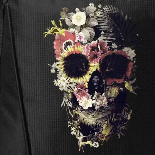 Bloom Skull Sunflower City Backpack