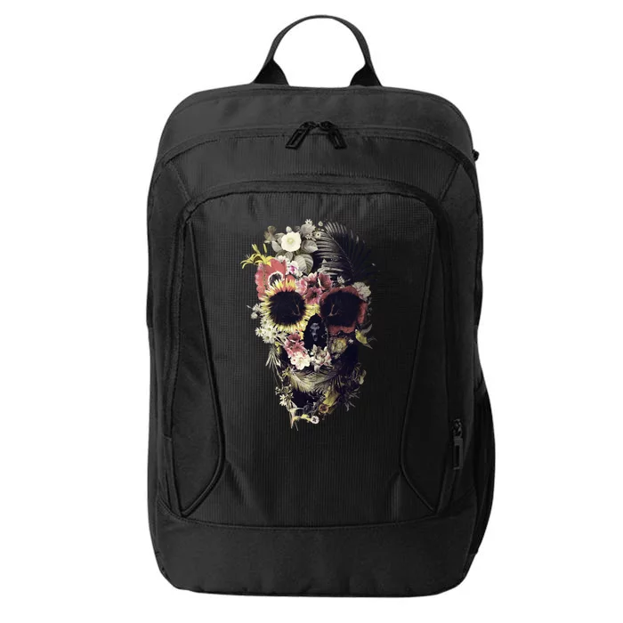 Bloom Skull Sunflower City Backpack