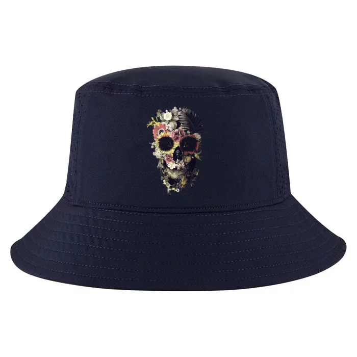 Bloom Skull Sunflower Cool Comfort Performance Bucket Hat