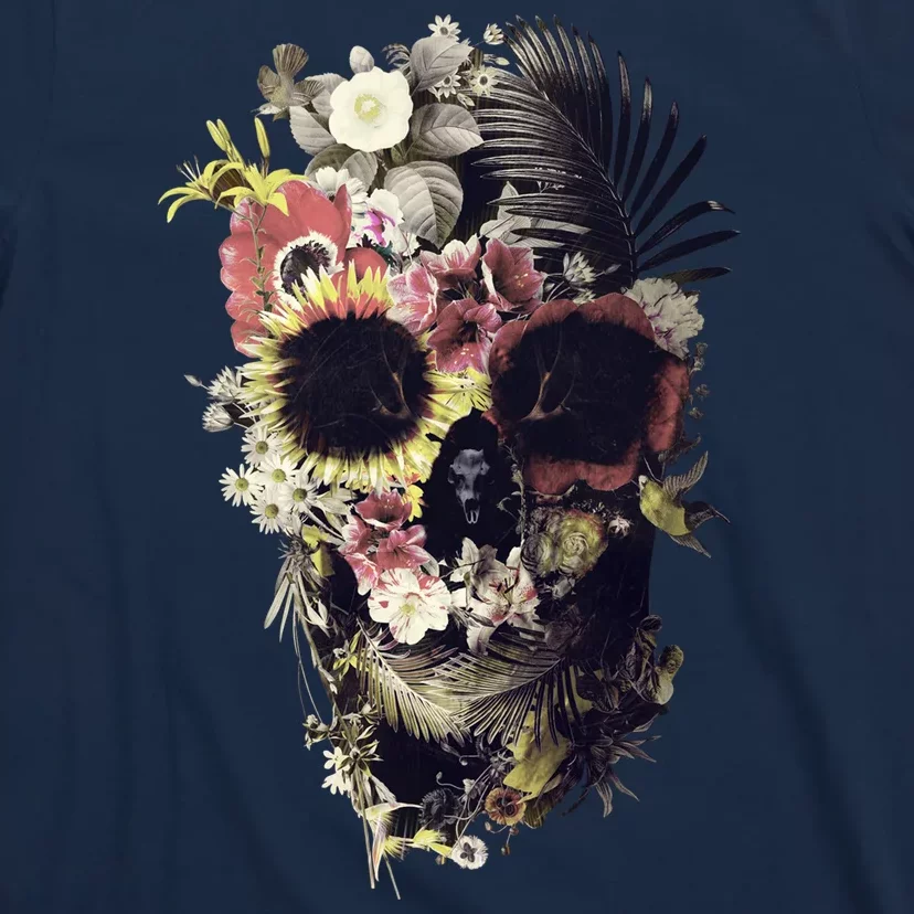 Bloom Skull Sunflower T-Shirt