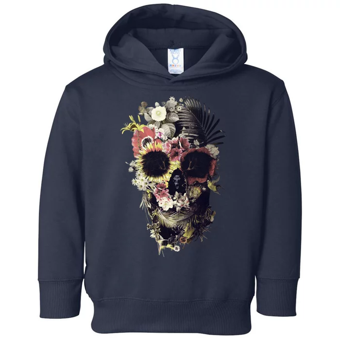 Bloom Skull Sunflower Toddler Hoodie