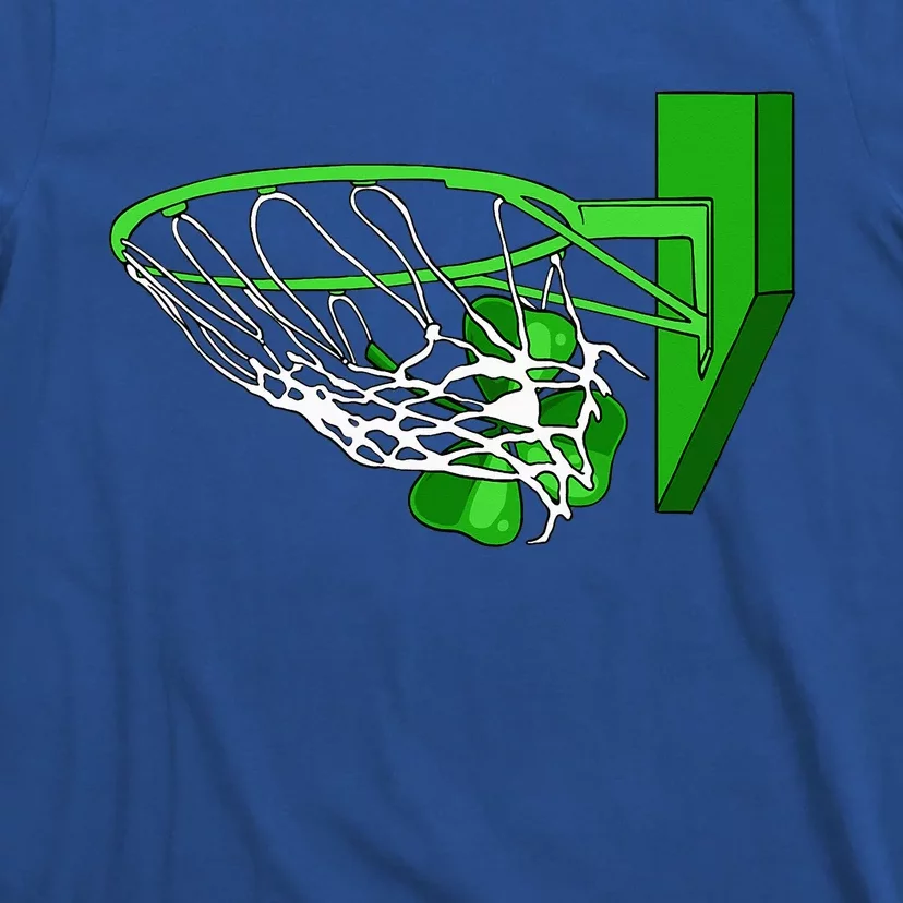 Basketball Shamrock St Patricks Day Sport Irish Clover T-Shirt