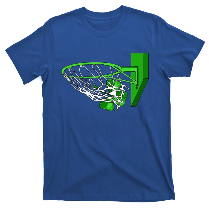 Basketball Shamrock St Patricks Day Sport Irish Clover T-Shirt