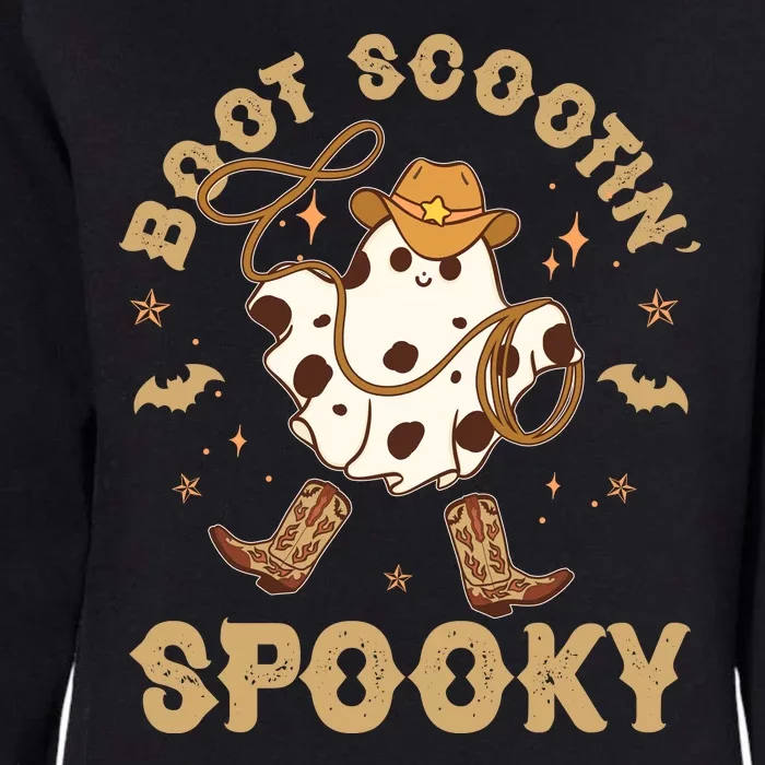 Boot Scootin Spooky Cute Halloween Cowboy Ghost Womens California Wash Sweatshirt