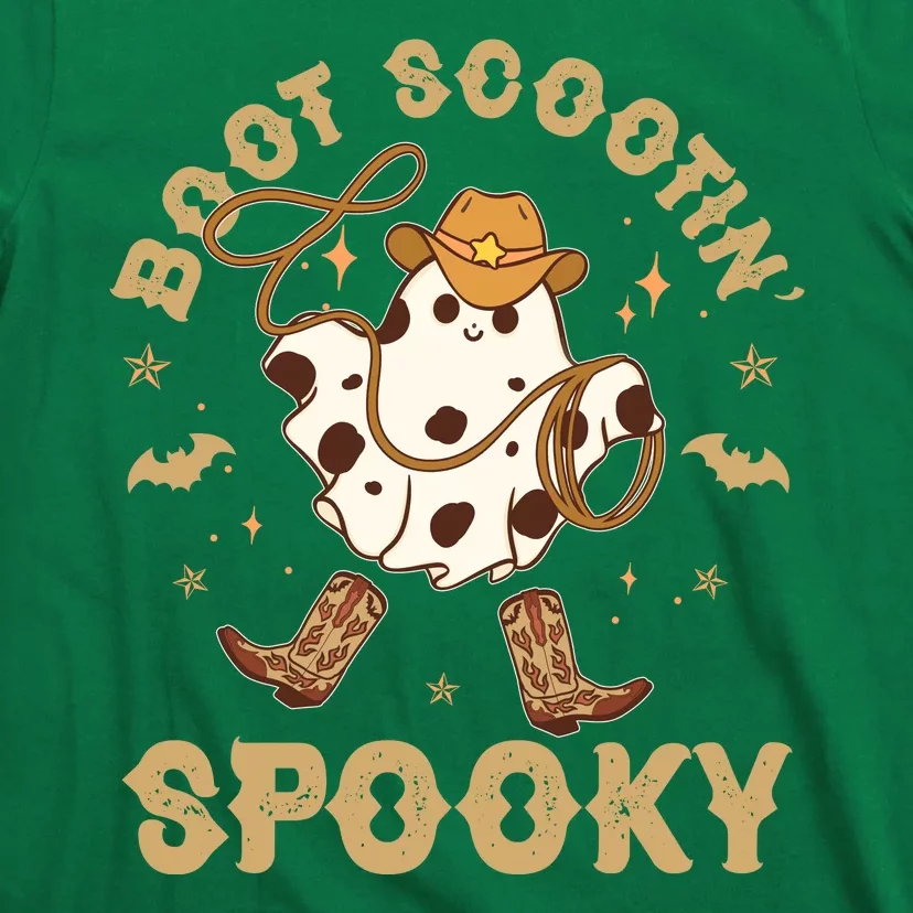 Boot Scootin Spooky Cute Halloween Cowboy Ghost T-Shirt