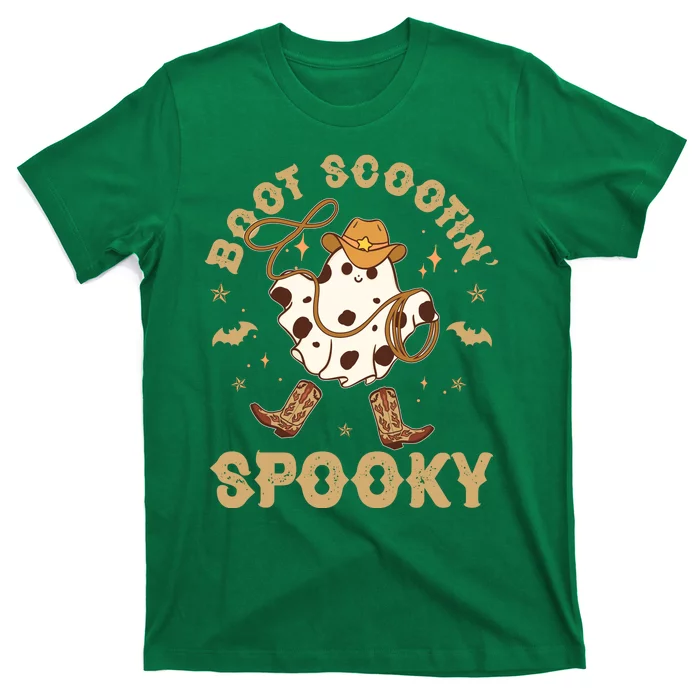 Boot Scootin Spooky Cute Halloween Cowboy Ghost T-Shirt