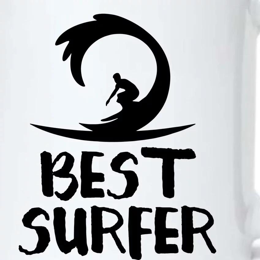 Best Surfer Surfing Black Color Changing Mug