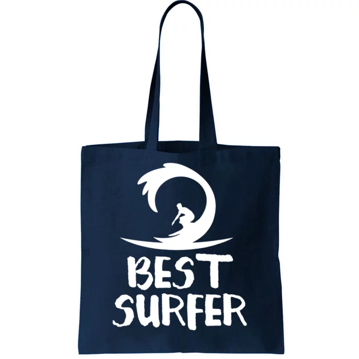 Best Surfer Surfing Tote Bag