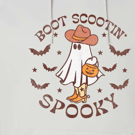 Boot Scootin Spooky Western Halloween Retro Fall Halloween Performance Fleece Hoodie