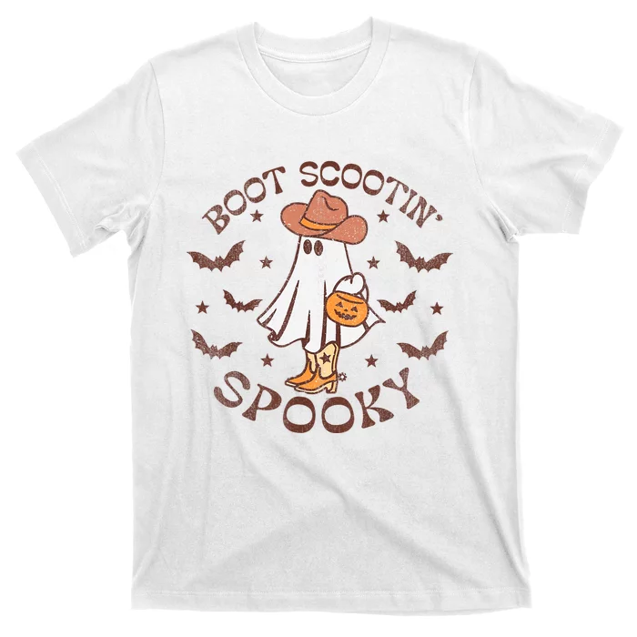 Boot Scootin Spooky Western Halloween Retro Fall Halloween T-Shirt