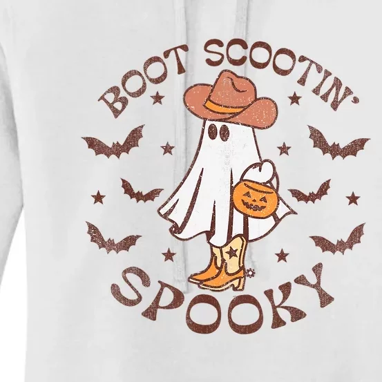 Boot Scootin Spooky Western Halloween Retro Fall Halloween Women's Pullover Hoodie