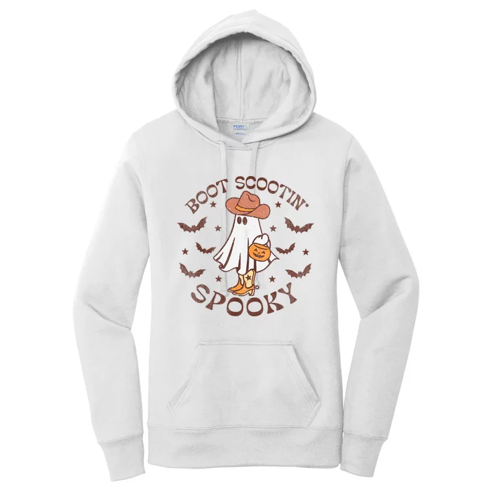 Boot Scootin Spooky Western Halloween Retro Fall Halloween Women's Pullover Hoodie