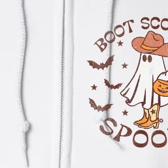 Boot Scootin Spooky Western Halloween Retro Fall Halloween Full Zip Hoodie