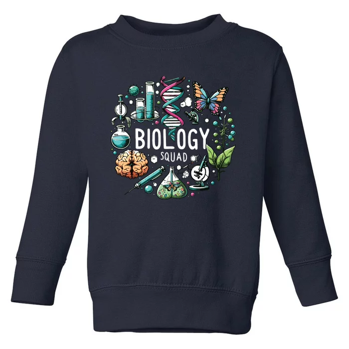 Biology Squad Scientists Biology Shirts For Biologist Toddler Sweatshirt