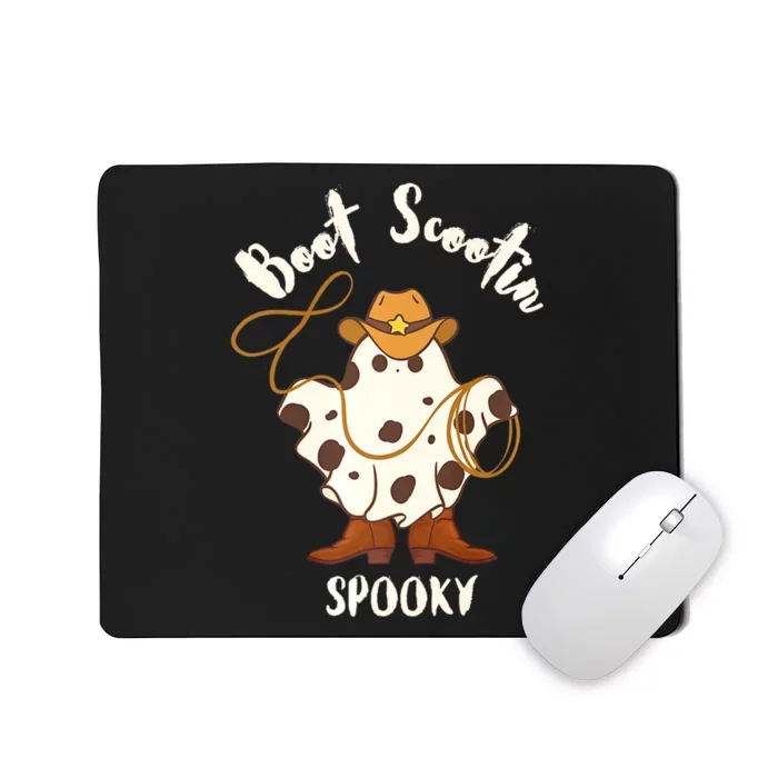 Boot Scootin Spooky ghost Mousepad