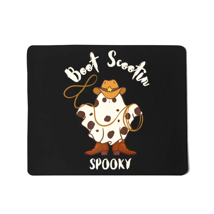 Boot Scootin Spooky ghost Mousepad