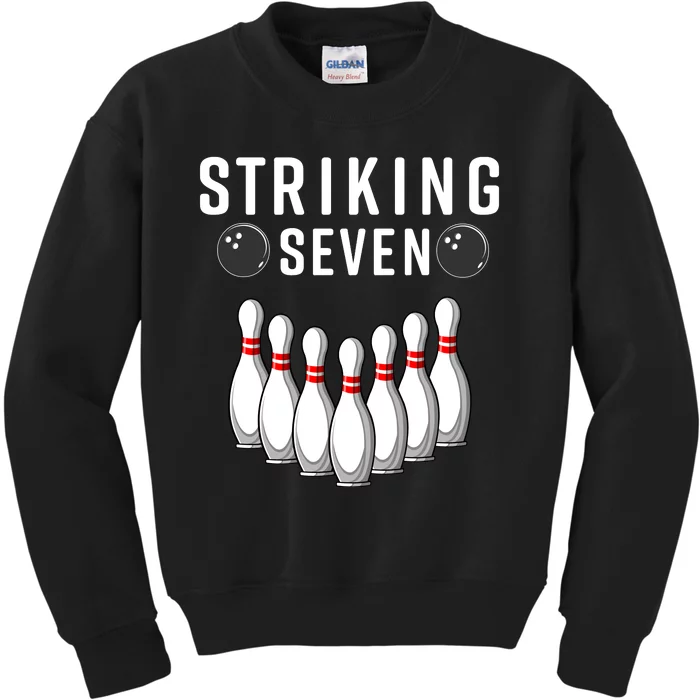 Bowling Striking Seven Kids Sweatshirt