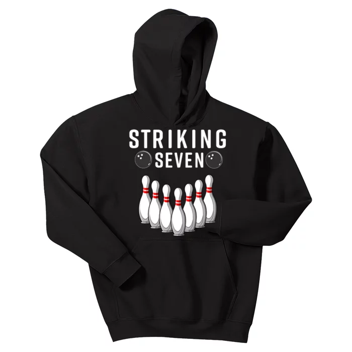 Bowling Striking Seven Kids Hoodie