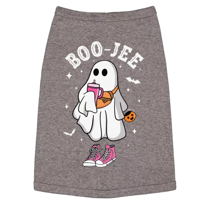 Boojee Spooky Season Cute Ghost Halloween Boujee Doggie Tank