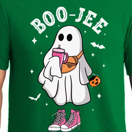 Boojee Spooky Season Cute Ghost Halloween Boujee Pajama Set