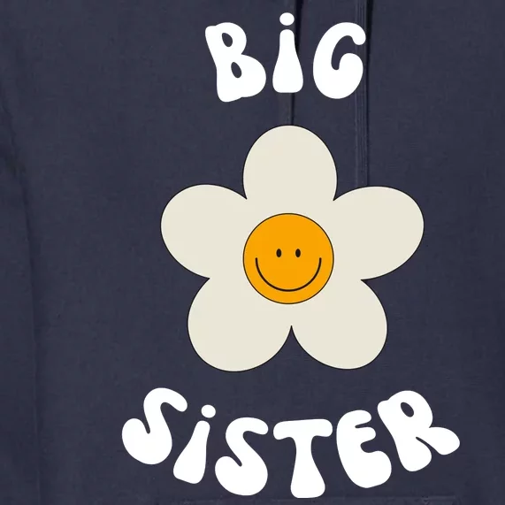 Big Sister Sunflower Retro Premium Hoodie