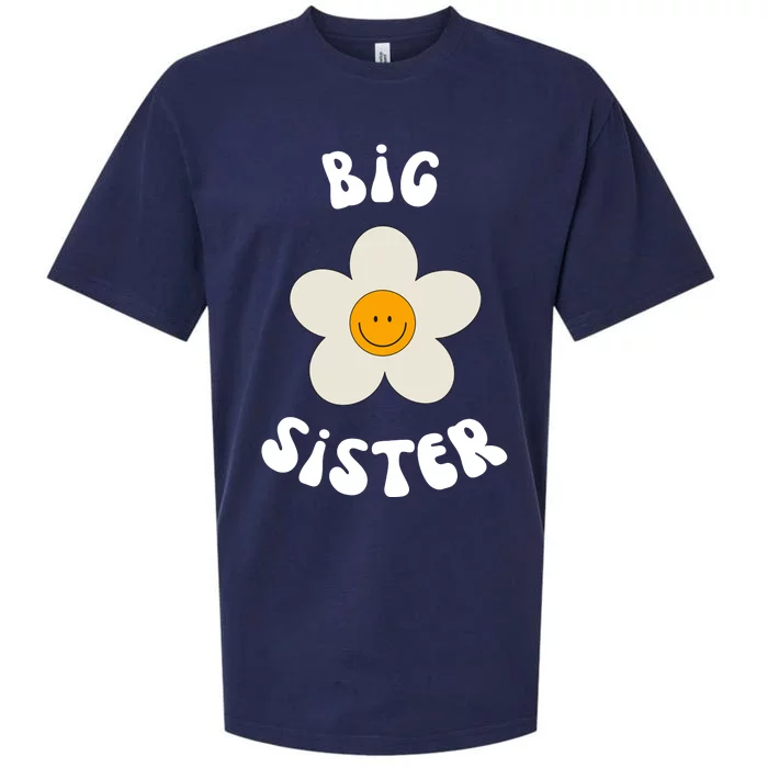 Big Sister Sunflower Retro Sueded Cloud Jersey T-Shirt