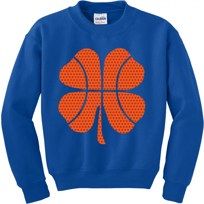 Basketball Shamrock St Patrick's Day Gift Kids Sweatshirt