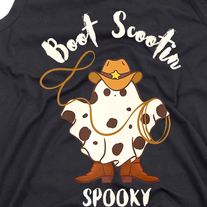 Boot Scootin Spooky ghost Tank Top