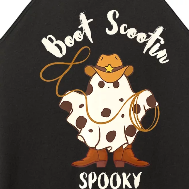 Boot Scootin Spooky ghost Women’s Perfect Tri Rocker Tank