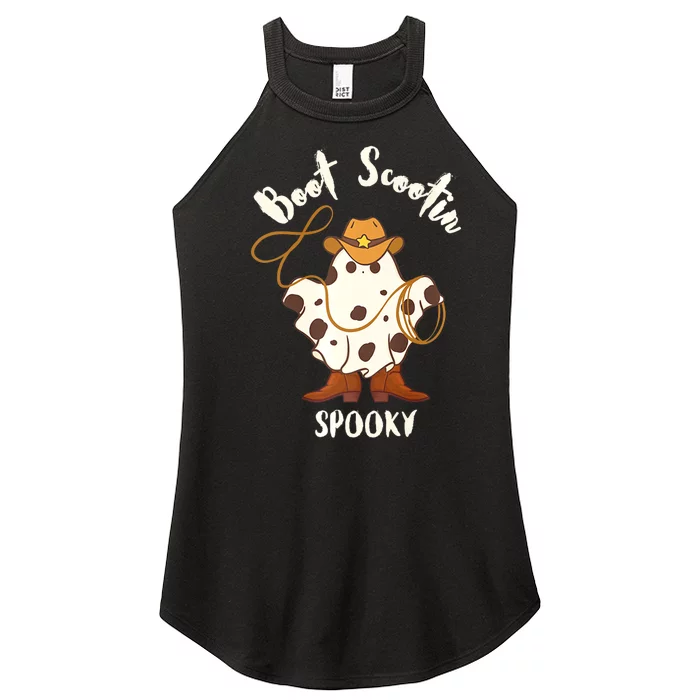 Boot Scootin Spooky ghost Women’s Perfect Tri Rocker Tank