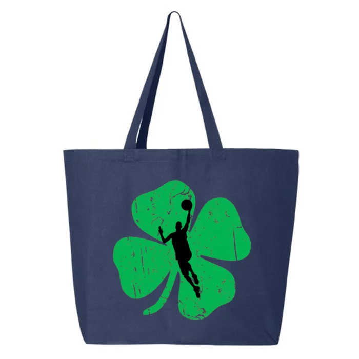 Basketball Shamrock St Patrick's Day Sports Gift 25L Jumbo Tote