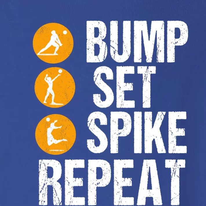 Bump Set Spike Repeat Volleyball Sport Gift Toddler Long Sleeve Shirt