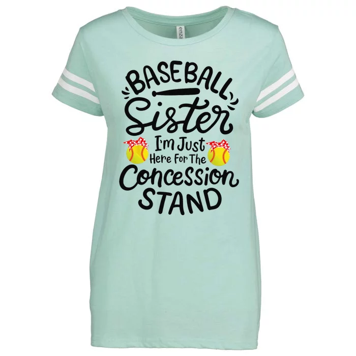 Baseball Sister Softball Heart Sport Lover Funny Enza Ladies Jersey Football T-Shirt