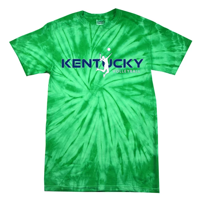 Bluegrass State Sports Fan Kentucky Volleyball Tie-Dye T-Shirt