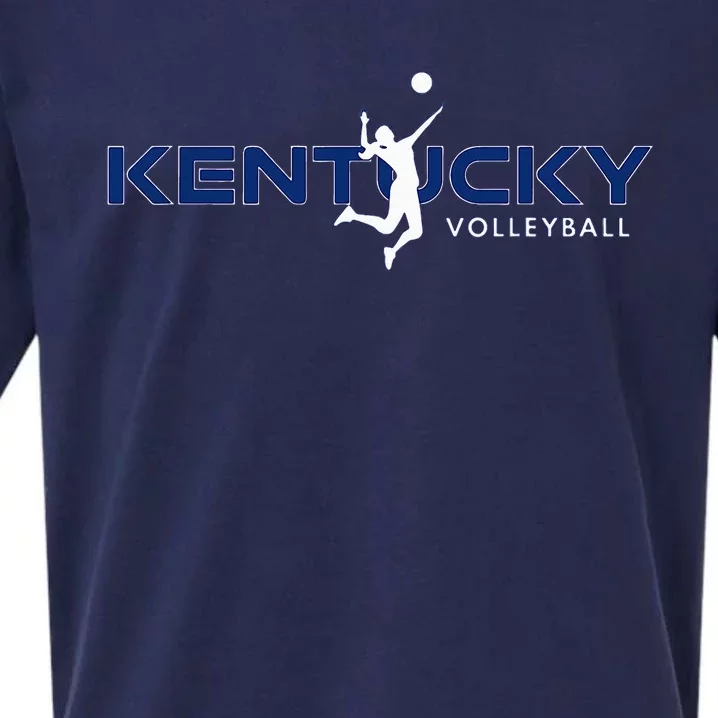 Bluegrass State Sports Fan Kentucky Volleyball Sueded Cloud Jersey T-Shirt