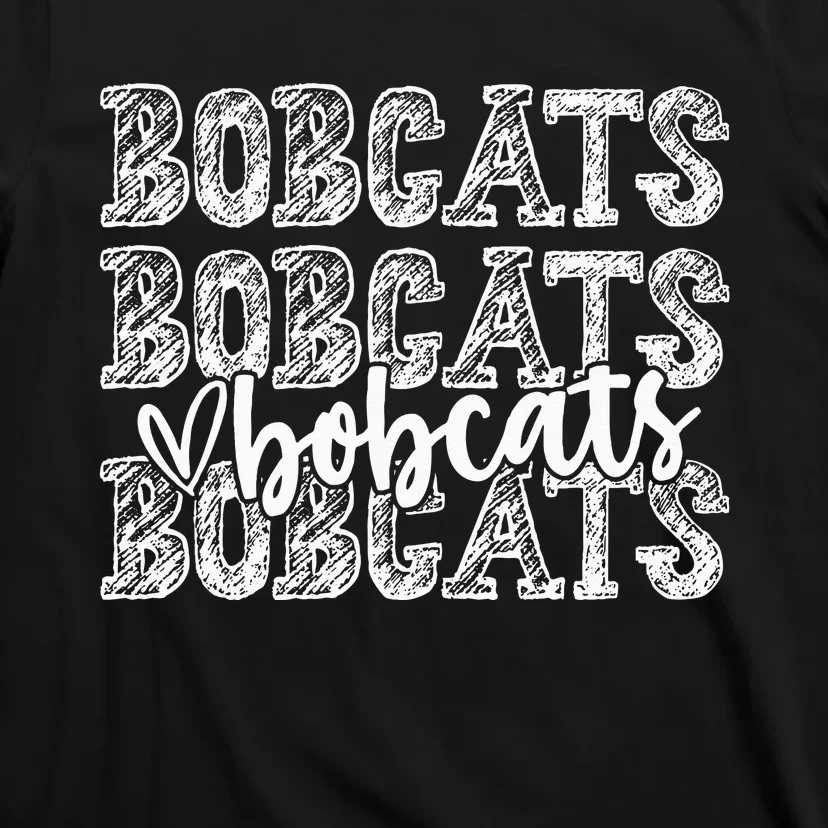 Bobcats School Spirit Wear Game Day Sport Fan Team T-Shirt