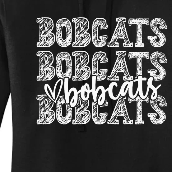 Bobcats School Spirit Wear Game Day Sport Fan Team Women's Pullover Hoodie