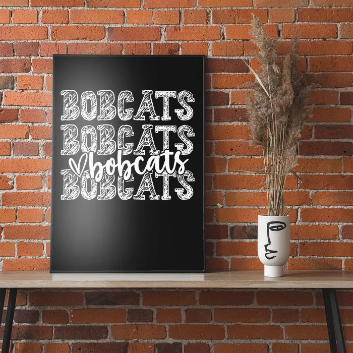 Bobcats School Spirit Wear Game Day Sport Fan Team Poster