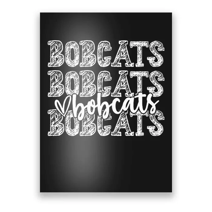 Bobcats School Spirit Wear Game Day Sport Fan Team Poster