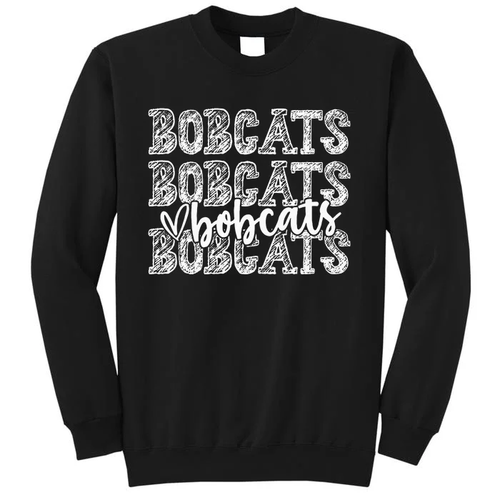 Bobcats School Spirit Wear Game Day Sport Fan Team Tall Sweatshirt