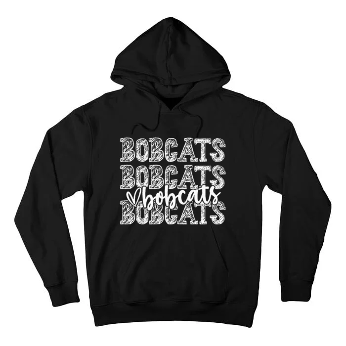 Bobcats School Spirit Wear Game Day Sport Fan Team Tall Hoodie