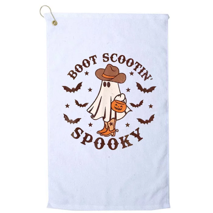 Boot Scootin Spooky Cowboy Ghost Western Halloween Cute Spooky Platinum Collection Golf Towel