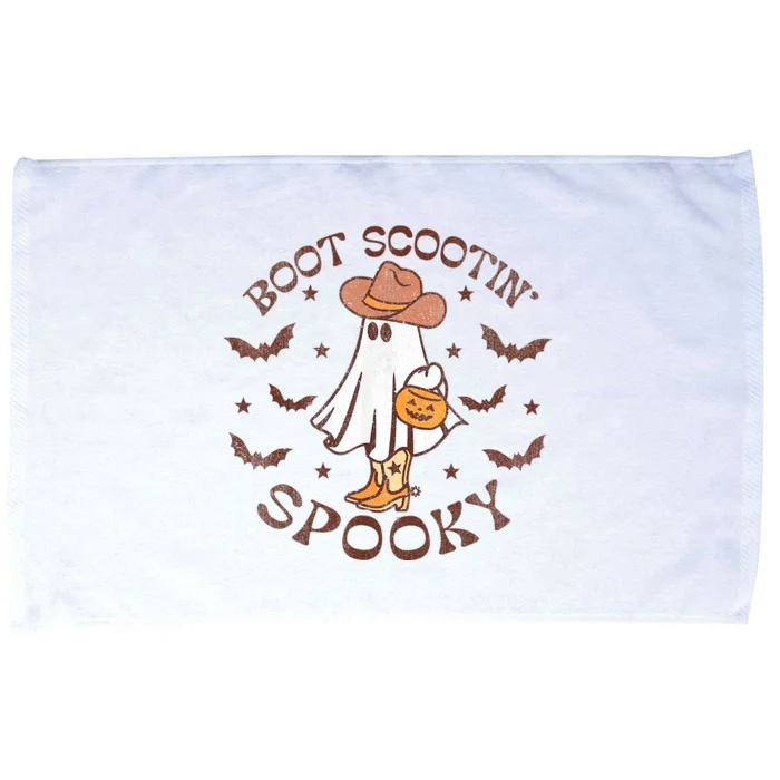 Boot Scootin Spooky Cowboy Ghost Western Halloween Cute Spooky Microfiber Hand Towel