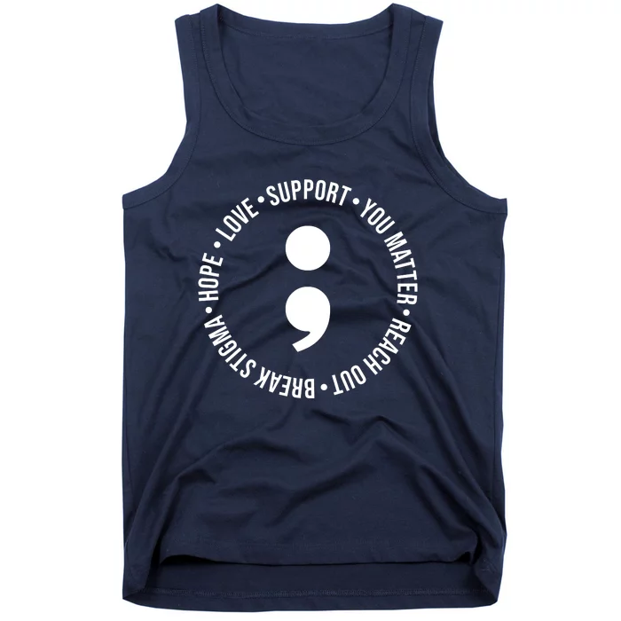 Break Stigma Support Mental Health Awareness Tank Top